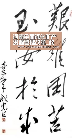 河南全面深化矿产资源管理改革_政策法规_新闻_矿道网_开云体育(图1) 开云体育